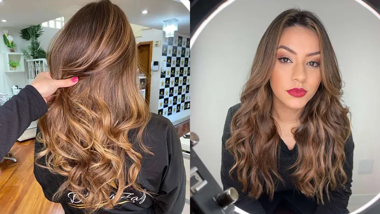 A morena iluminada perfeita